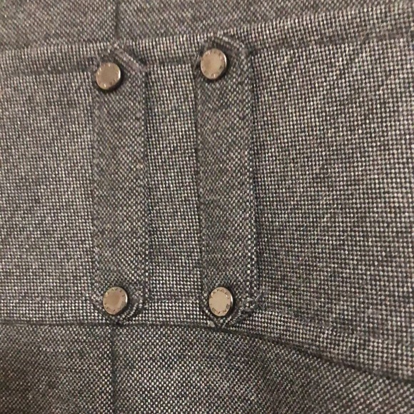 Tahari heather gray cap sleeve size 12 dress. - Picture 6 of 13